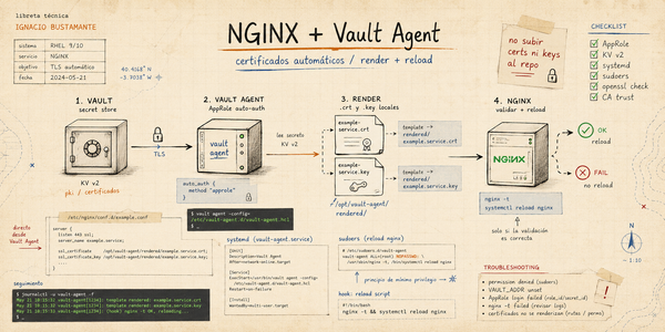 NGINX con Vault Agent: automatico, prolijo y sin pelearte con certificados
